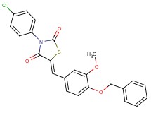 5-[4-(benzyloxy)-3-methoxybenzylidene]-3-(4-chlorophenyl)-1,3-thiazolidine-2,4-dione