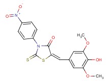5-(4-hydroxy-3,5-dimethoxybenzylidene)-3-(4-nitrophenyl)-2-thioxo-1,3-thiazolidin-4-one