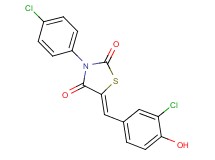 5-(3-chloro-4-hydroxybenzylidene)-3-(4-chlorophenyl)-1,3-thiazolidine-2,4-dione