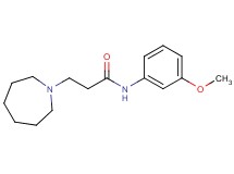 3-(1-azepanyl)-N-(3-methoxyphenyl)propanamide hydrochloride