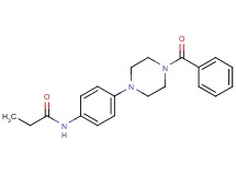 N-[4-(4-benzoyl-1-piperazinyl)phenyl]propanamide