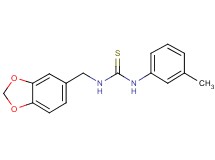 N-(1,3-benzodioxol-5-ylmethyl)-N'-(3-methylphenyl)thiourea
