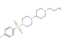1-[(4-fluorophenyl)sulfonyl]-4-(1-propyl-4-piperidinyl)piperazine