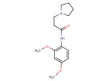 N-(2,4-dimethoxyphenyl)-3-(1-pyrrolidinyl)propanamide