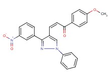 1-(4-methoxyphenyl)-3-[3-(3-nitrophenyl)-1-phenyl-1H-pyrazol-4-yl]-2-propen-1-one