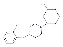 1-(2-fluorobenzyl)-4-(3-methylcyclohexyl)piperazine