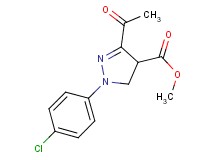 methyl 3-acetyl-1-(4-chlorophenyl)-4,5-dihydro-1H-pyrazole-4-carboxylate
