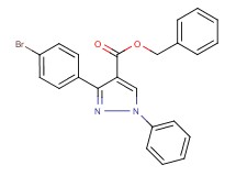 benzyl 3-(4-bromophenyl)-1-phenyl-1H-pyrazole-4-carboxylate