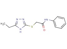 2-[(5-ethyl-4H-1,2,4-triazol-3-yl)thio]-N-phenylacetamide