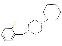 1-cyclohexyl-4-(2-fluorobenzyl)piperazine