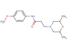 3-(2,6-dimethyl-4-morpholinyl)-N-(4-methoxyphenyl)propanamide hydrochloride