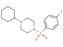 1-cyclohexyl-4-[(4-fluorophenyl)sulfonyl]piperazine oxalate