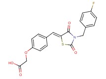 (4-{[3-(4-fluorobenzyl)-2,4-dioxo-1,3-thiazolidin-5-ylidene]methyl}phenoxy)acetic acid
