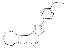 2-(4-methoxyphenyl)-9,10,11,12-tetrahydro-8H-cyclohepta[4,5]thieno[3,2-e][1,2,4]triazolo[1,5-c]pyrimidine