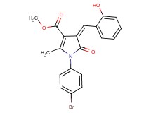 methyl 1-(4-bromophenyl)-4-(2-hydroxybenzylidene)-2-methyl-5-oxo-4,5-dihydro-1H-pyrrole-3-carboxylate