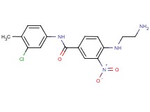 4-[(2-aminoethyl)amino]-N-(3-chloro-4-methylphenyl)-3-nitrobenzamide