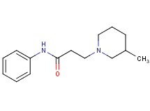 3-(3-methyl-1-piperidinyl)-N-phenylpropanamide hydrochloride