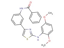 N-(3-{2-[(2,5-dimethoxyphenyl)amino]-1,3-thiazol-4-yl}phenyl)benzamide