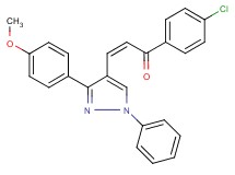 1-(4-chlorophenyl)-3-[3-(4-methoxyphenyl)-1-phenyl-1H-pyrazol-4-yl]-2-propen-1-one