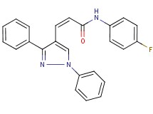 3-(1,3-diphenyl-1H-pyrazol-4-yl)-N-(4-fluorophenyl)acrylamide