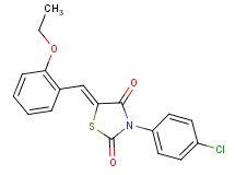 3-(4-chlorophenyl)-5-(2-ethoxybenzylidene)-1,3-thiazolidine-2,4-dione