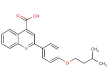 2-[4-(3-methylbutoxy)phenyl]-4-quinolinecarboxylic acid