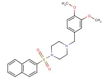 1-(3,4-dimethoxybenzyl)-4-(2-naphthylsulfonyl)piperazine oxalate