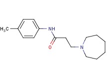 3-(1-azepanyl)-N-(4-methylphenyl)propanamide hydrochloride
