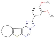 2-(3,4-dimethoxyphenyl)-9,10,11,12-tetrahydro-8H-cyclohepta[4,5]thieno[3,2-e][1,2,4]triazolo[1,5-c]pyrimidine