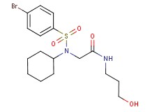 N~2~-[(4-bromophenyl)sulfonyl]-N~2~-cyclohexyl-N~1~-(3-hydroxypropyl)glycinamide