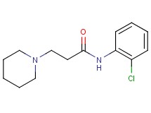 N-(2-chlorophenyl)-3-(1-piperidinyl)propanamide hydrochloride