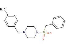1-(benzylsulfonyl)-4-(4-methylbenzyl)piperazine oxalate
