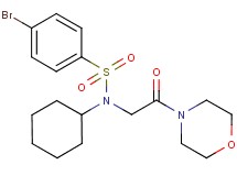 4-bromo-N-cyclohexyl-N-[2-(4-morpholinyl)-2-oxoethyl]benzenesulfonamide