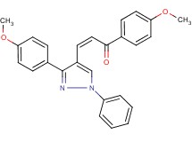 1-(4-methoxyphenyl)-3-[3-(4-methoxyphenyl)-1-phenyl-1H-pyrazol-4-yl]-2-propen-1-one