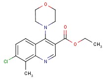 ethyl 7-chloro-8-methyl-4-(4-morpholinyl)-3-quinolinecarboxylate hydrochloride