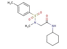 N~1~-cyclohexyl-N~2~-methyl-N~2~-[(4-methylphenyl)sulfonyl]glycinamide