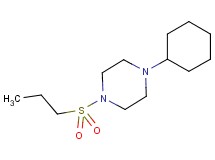 1-cyclohexyl-4-(propylsulfonyl)piperazine