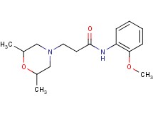 3-(2,6-dimethyl-4-morpholinyl)-N-(2-methoxyphenyl)propanamide hydrochloride