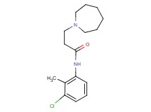3-(1-azepanyl)-N-(3-chloro-2-methylphenyl)propanamide