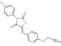 3-(4-chlorophenyl)-5-[4-(2-propyn-1-yloxy)benzylidene]-1,3-thiazolidine-2,4-dione