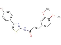 N-[4-(4-bromophenyl)-1,3-thiazol-2-yl]-3-(3,4-dimethoxyphenyl)acrylamide