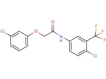 2-(3-chlorophenoxy)-N-[4-chloro-3-(trifluoromethyl)phenyl]acetamide