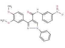 3-(3,4-dimethoxyphenyl)-N-(3-nitrophenyl)-1-phenyl-1H-pyrazole-4-carboxamide
