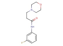 N-(3-fluorophenyl)-3-(4-morpholinyl)propanamide
