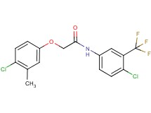 2-(4-chloro-3-methylphenoxy)-N-[4-chloro-3-(trifluoromethyl)phenyl]acetamide