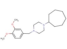 1-cycloheptyl-4-(3,4-dimethoxybenzyl)piperazine