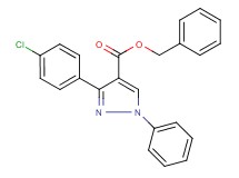 benzyl 3-(4-chlorophenyl)-1-phenyl-1H-pyrazole-4-carboxylate