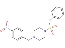 1-(benzylsulfonyl)-4-(4-nitrobenzyl)piperazine oxalate