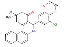 5-(3-chloro-4,5-dimethoxyphenyl)-2,2-dimethyl-2,3,5,6-tetrahydrobenzo[a]phenanthridin-4(1H)-one