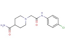 1-{2-[(4-chlorophenyl)amino]-2-oxoethyl}-4-piperidinecarboxamide